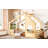 Twin House Floor Bed With Window And A Small Shelf, Solid Wood Floor Bed With House-Shaped Roof-1536998577-1536998591