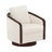 Dove 29.2" Wide Upholstered Swivel Accent Barrel Chair with Solid Wood Frame (Set of 2)-649411748