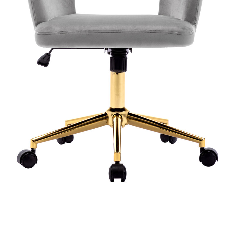 Rundelle Office Swivel Chair, Grey