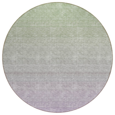 Zoiea Washable Ombre Indoor / Outdoor Rug