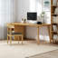 Bureaux rectangulaires en bois massif avec 1 tiroir-108738984-108738986