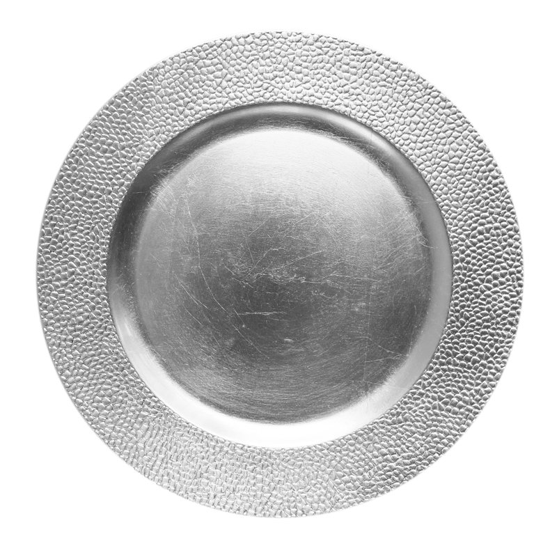 Assiette à sable en argent 13 po