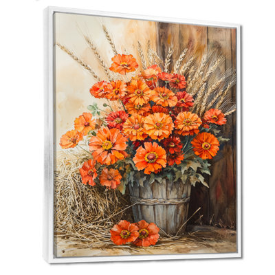 «Bolton Barnyard Harvest Bouquet Of Marigold I», reproduction sur toile