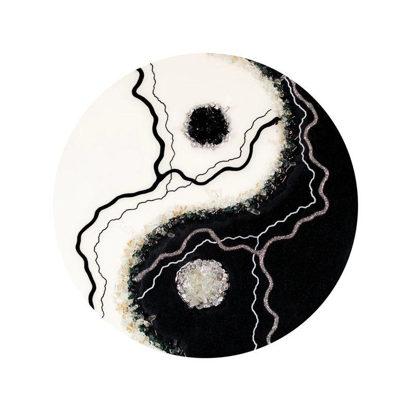 Ying Yang : ArmonÃ­a Astral by Goga Studio - Wrapped Canvas Print, 93.98 cm H x 93.98 cm W x 1.91 cm D
