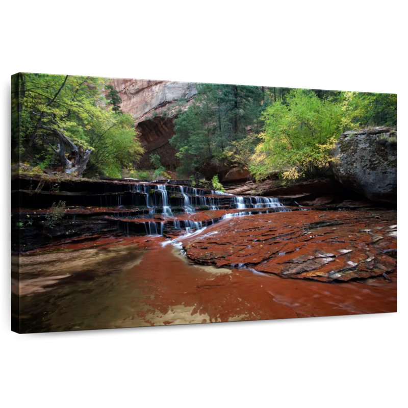 Alvord Zion Plateau The Subway Waterfall, H 26 po x l 39 po