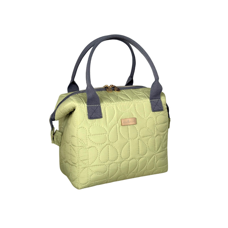 Oxford Quilted Convertible Lunch Bag Mallow, Green