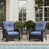 Black Frame/Navy Cushion