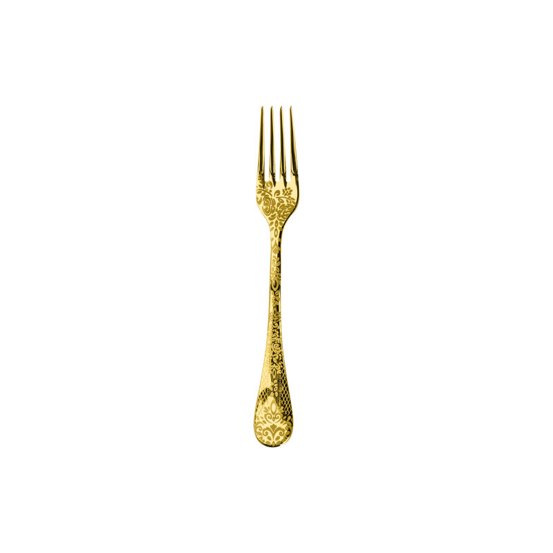 Casablanca Table Fork - 48 Pieces, Oro
