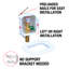 I2K 1/2 in. Brass Compatible Copper Sweat Connection Ice Maker Outlet Box with 1/4 Turn