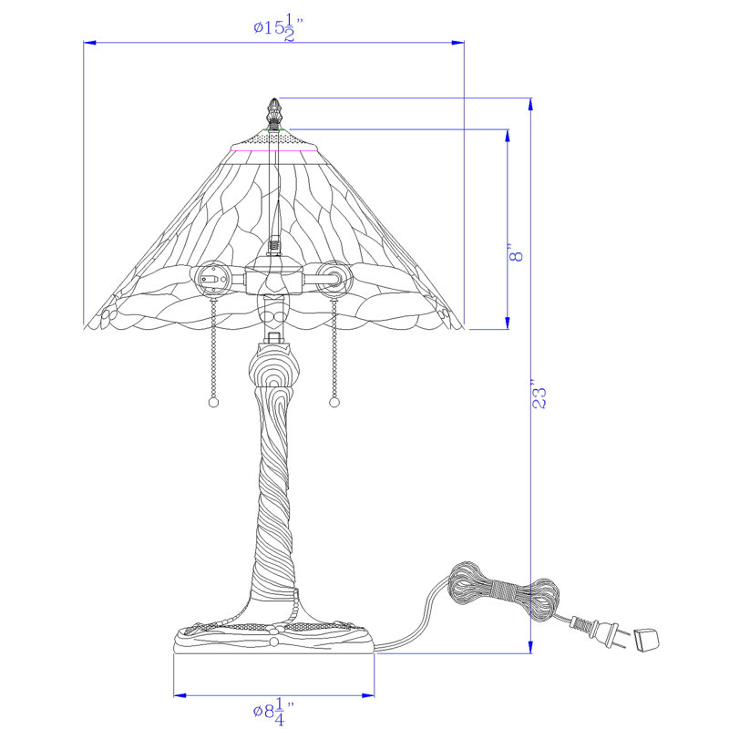 Lampe de table en métal VanVleet