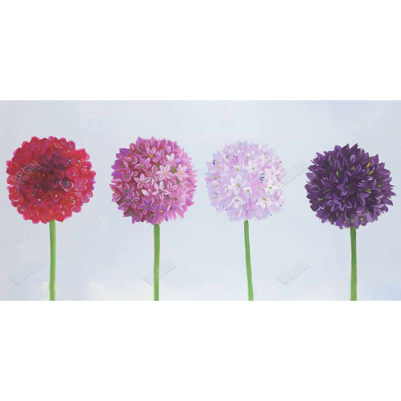 Dahlia pomponowa - Toile romantique de bureau pour la décoration intérieure