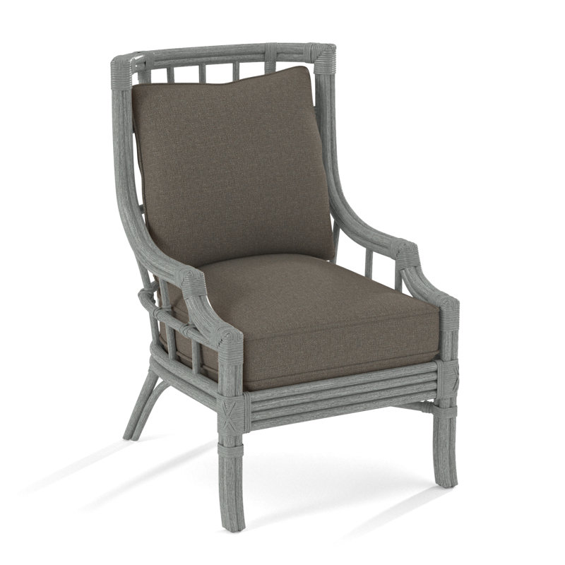 Fauteuil large 28,5 po Seville, Performance gris sucre; 0863-84, Nickel