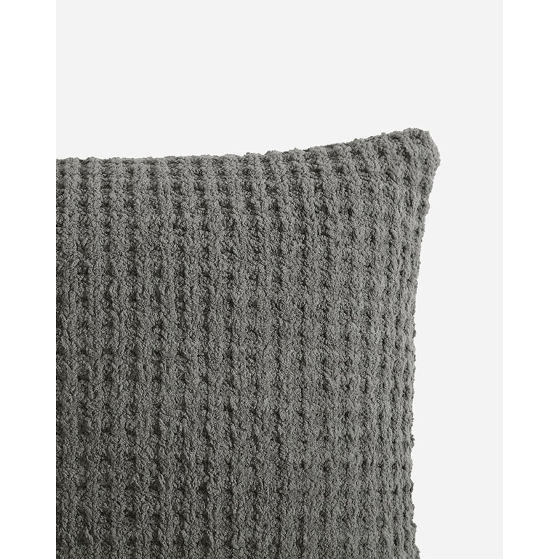 Snug Square Pillow Cover & Insert, Granite