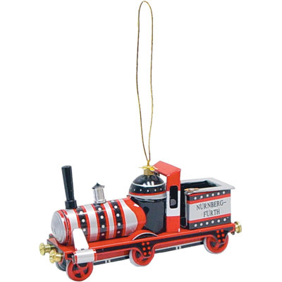  Ornement en forme de locomotive en étain pour arbre de Noël