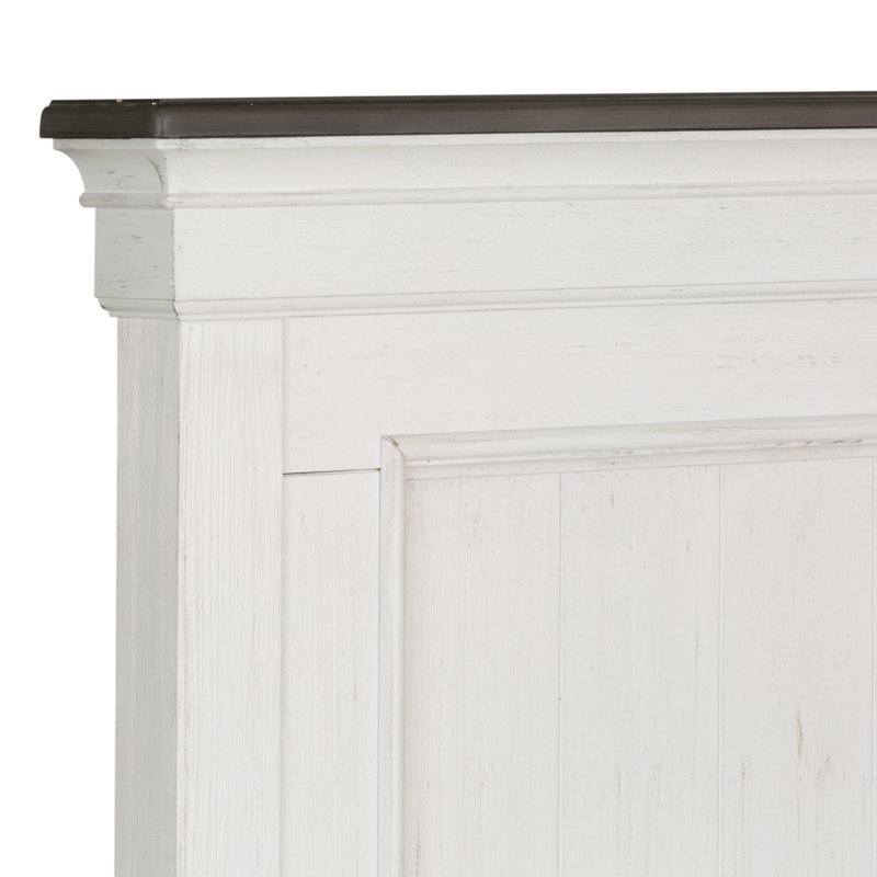 Colburn Queen Panel Bed w/ Dresser & Mirror, Nightstand Bedroom Set, Queen, 4 Pcs: Bed, Nightstand, Dresser, Mirror