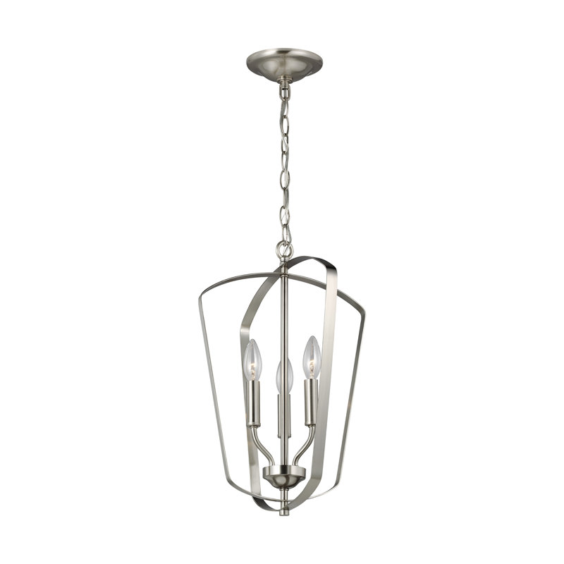 Romee Small Three Light Hall / Foyer from Generation Lighting , No, Brushed Nickel, Not Energy Star