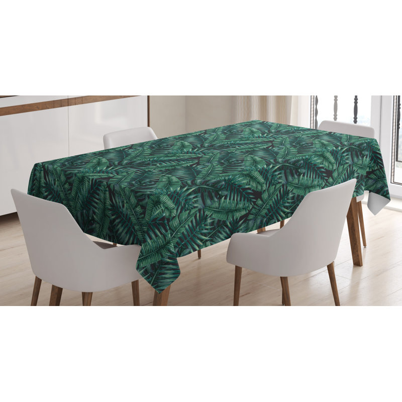 Palm Leaf Tablecloth, 70" L x 52" W