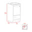 Armoire de meuble-lavabo autoportante à 1 tablette Westbury-753129267