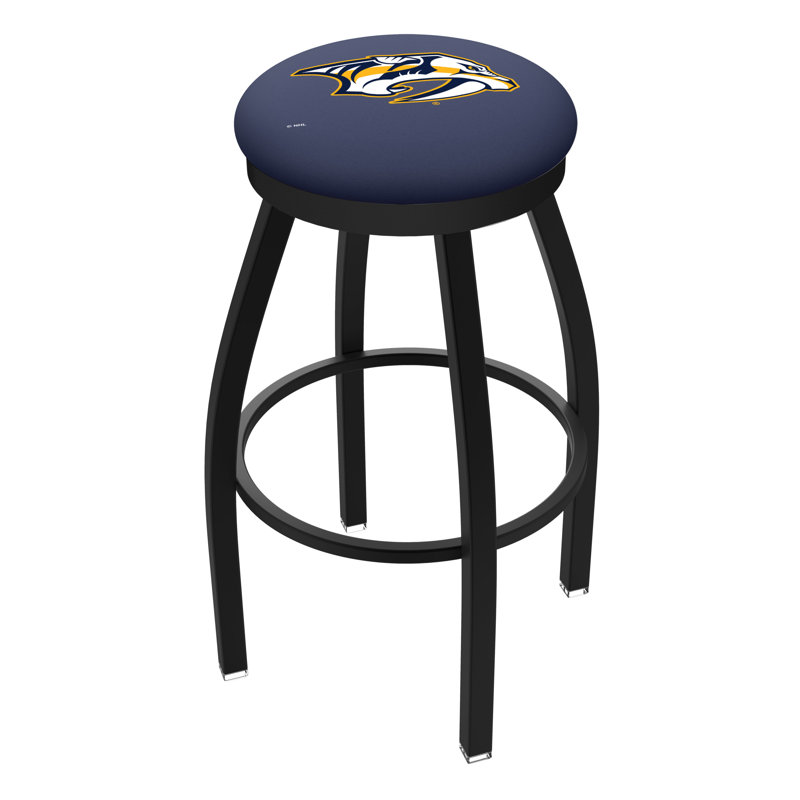 NHL Swivel Extra Tall Stool, Nashville Predators, Black, "Extra Tall (36" Seat Height)"