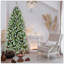 Ensemble de 2 arbres de Noël de table, petits arbres artificiels en PVC avec 68 pointes chacun, base en ciment en toile de jute, mini décorations des Fêtes pour bureau, table, bureau et décoration intérieure