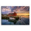 Art mural en verre "Longport Tides" Rockport Harbor At Dawn "par Rick Berk-1105282277