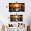"Enchanted Forest Blue Stream Sunset", art mural 4 pièces-427458090