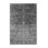 Tapis oriental en polyester / chenille tissé à la machine en gris / noir Glass
