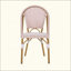 Ensemble de 2 chaises bistro d'extérieur en ratine et aluminium PE-927320638