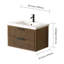 Meuble-lavabo flottant avec lavabo simple blanc Maxbano-1446211845-1452297711