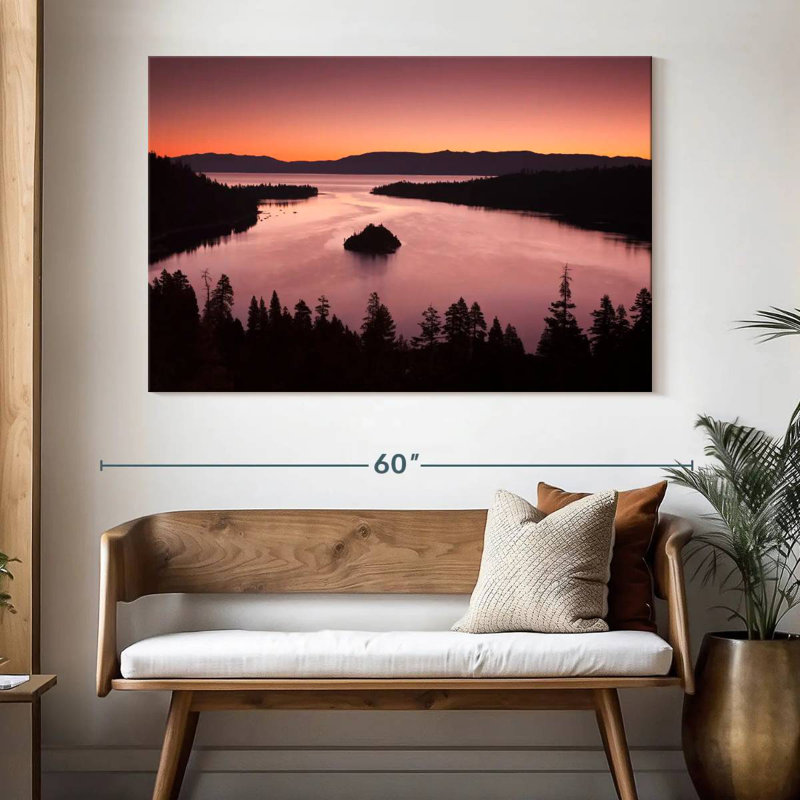 Alvord, île Fannette, lac Tahoe, H 34 po x l 51 po