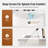 24" Traditional Free Standing Single Bathroom Vanity with One-Piece Ceramic Top and Integrated Sink-936195385