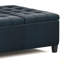 Harrison - Repose-pieds de table avec rangement - patiné-508479082