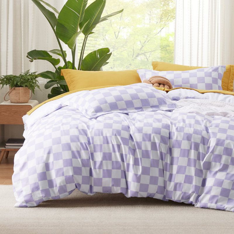 Bedsure Reversible Duvet Cover Set with Zipper Closure GentleSoft™️, Queen Duvet Cover + 2 Standard Pillowcases