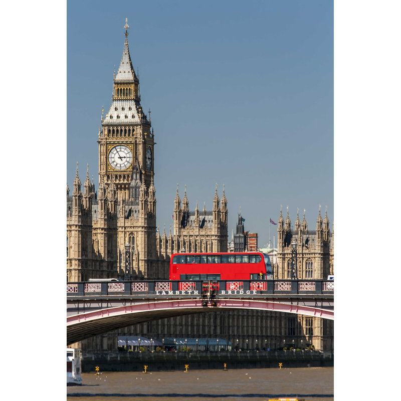 Big Ben - photographie sur toile tendue, H 18 po x l 12 po