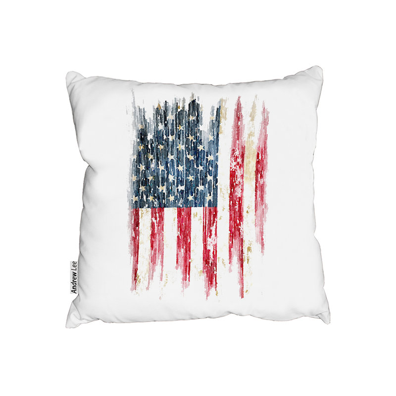 Indoor / Outdoor Square Cushion, 45cm H x 45cm W x 7cm D