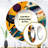 Sophanna Multicolor Geometric Orange Shapes II - Geometric Decorative Mirror, Modern Round Wall Mirror, Printed Metal Art-1635823917