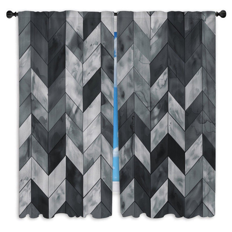 Paire de rideaux obscurcissant en polyester Zyell, L 20 po x L 61 po