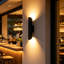 Coco Black Dimmable Minimalist Linear LED Outdoor Wall Light