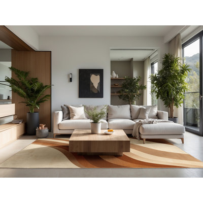 Tapis ombré doux et moelleux contemporain Earls