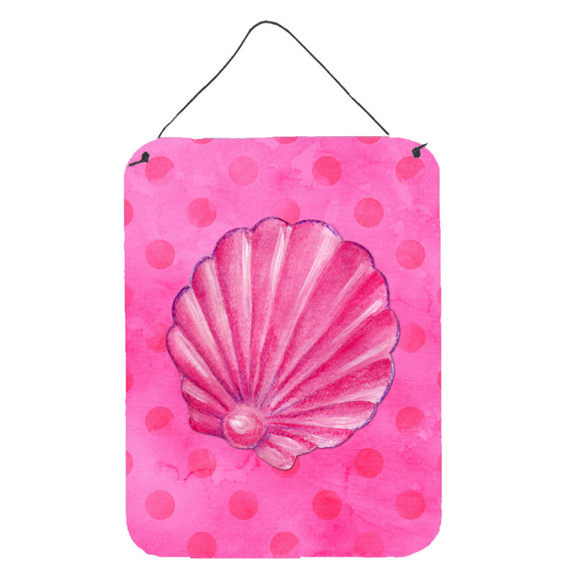 Décoration murale polkadot suspendue sea shell prints, Rose