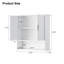 Armoire de salle de bain murale blanche-1491715491