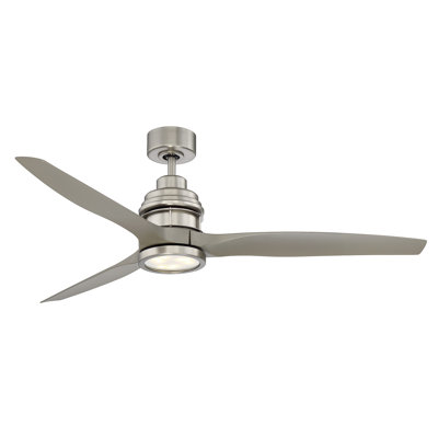 Ventilateur de plafond à hélice DEL 3 pales Bahati avec télécommande et ensemble d'éclairage inclus