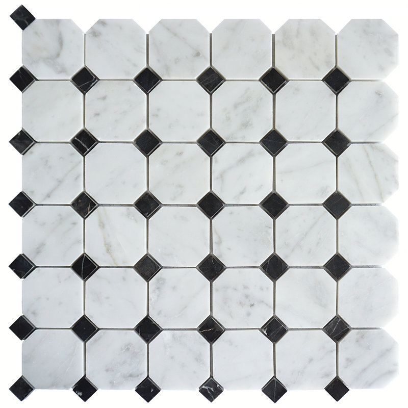 Natural Marble 0.91 in. x 5.83 in. Polished Marble Tile