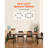 71in Rectangle Dining Table Wood Kitchen Table for 6-8 Person Brown (Only Table)