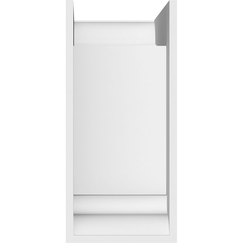 5"W x 12"D x 12"H Standard Olympic Architectural Grade PVC Bracket with Traditional Ends, 12"H x 5"W x 12"D