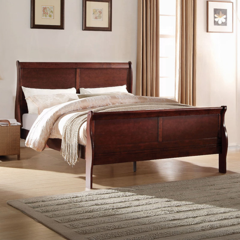 Louis Philippe Bed, Full / Double, Cherry
