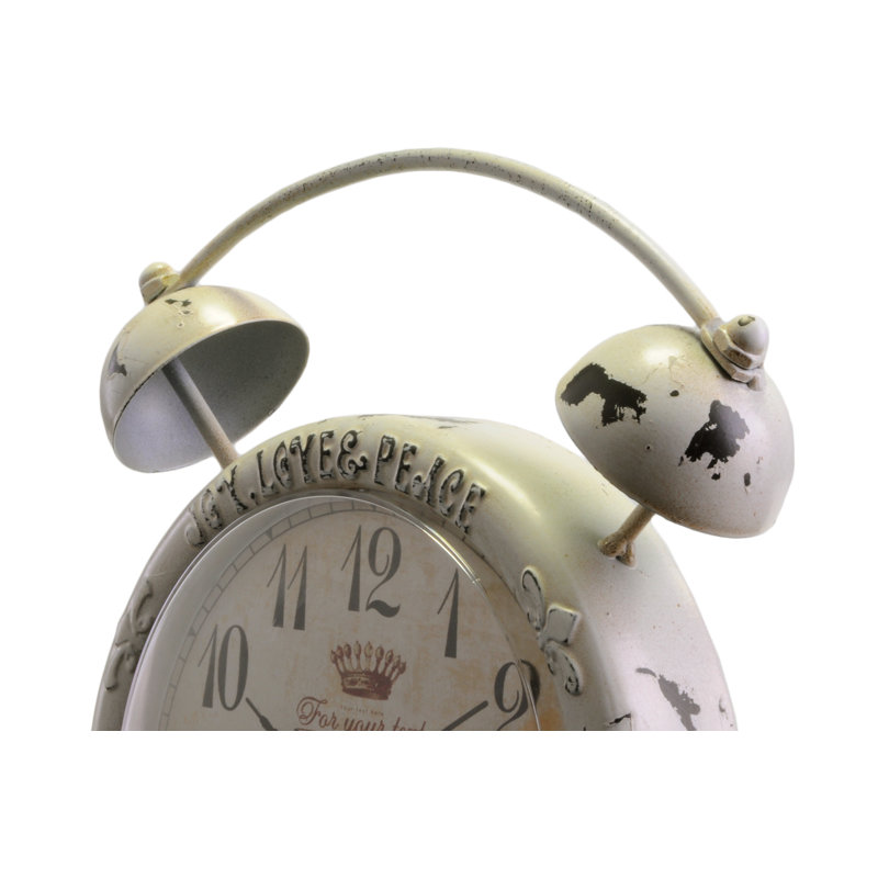 Energicus Stainless Steel Alarm Tabletop Clock