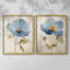 FLORAL Series XXXVII - reproduction encadrée de qualité supérieure - prête à être accrochée - aucun clou requis - aucun clou requis-689402587-689402586