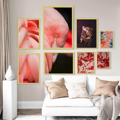 Gold 12x12 Picture Frame Set of 3, High Transparent Frame for 12 By 12 Square Photo Collage Canvas Poster Size Wall Mount and Tabletop Horizontally Vertically (Gold, 12 x 12 inches)