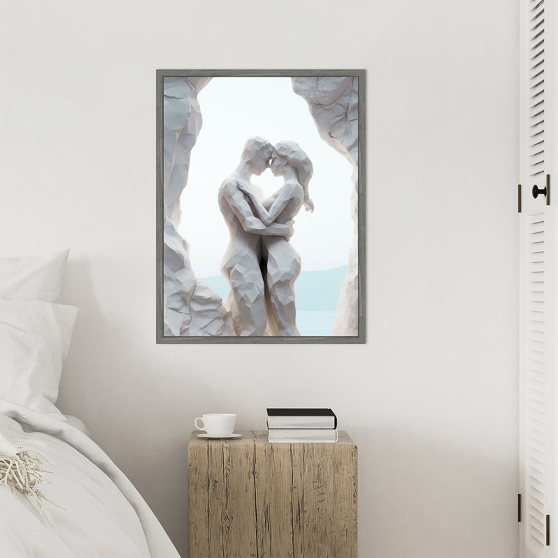 «Paris» par Wrenn, reproduction d'art sur toile encadrée, H 30 po x l 23 po